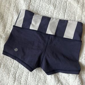 Navy Lululemon shorts